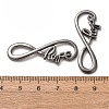 Tibetan Style Alloy Infinity with Hope Links LS-TIBE-S230-B-LF-3