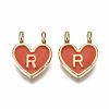 Alloy Enamel Charms ENAM-T012-02R-RS-2