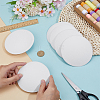10Pcs EVA Cloth Round Fascinator Hat Base for Millinery Magic AJEW-BC0009-72-3