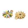 304 Stainless Steel Enamel Pendants STAS-I346-15G-01-2