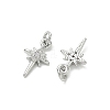 SHEGRACE Brass Micro Pave Cubic Zirconia Pendants XGRQ3D285-480P-2