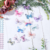 24Pcs 2Bags Cloth Butterfly Alligator Hair Clip FIND-CP0002-49B-3
