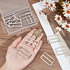 10Pcs Alloy Buckle Clasps FIND-BBC0002-42C-3