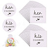 200Pcs 2 Styles Paper Self-adhesive Stickers DIY-CA0007-64-1