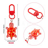 3Pcs Resin Tortoise Pendant Decorations HJEW-TA0001-39D-3