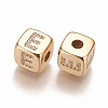 Brass Micro Pave Cubic Zirconia Beads KK-K238-16G-E-2