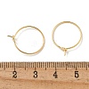 Brass Hoop Earring Findings KK-H503-33G-01-3