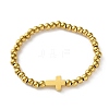 304 Stainless Steel Beaded Bracelets for Women BJEW-Z133-01G-2