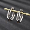 201 Stainless Steel Hoop Earrings EJEW-P304-13C-P-2