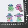 16Pcs 4 Styles Alien Theme Colorful Acrylic Pendants SACR-CJ0001-28-8