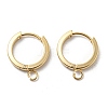 201 Stainless Steel Huggie Hoop Earrings Findings STAS-A167-01K-G-1