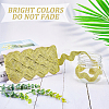 10 Yard Metallic Polyester Wavy Fringe Trim Ribbon SRIB-GF0001-38R-6