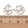 Hollow 304 Stainless Steel Pendants STAS-C176-04P-3