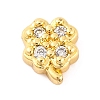 Rack Plating Brass Micro Pave Clear Cubic Zirconia Cabochons KK-F874-02G-08-1