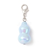 UV Plating Transparent Acrylic Gourd Pendant Decoration HJEW-JM01178-2