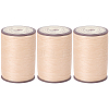 3 Rolls Flat Waxed Polyester Thread String YC-CL0001-02A-1