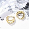 304 Stainless Steel Huggie Hoop Earrings for Women EJEW-C096-42G-01-5