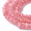 Dyed Natural Malaysia Jade Rondelle Beads Strands X-G-E316-2x4mm-66-3