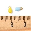 Brass Enamel Pendants KK-K364-17A-G-3