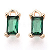 Brass Cubic Zirconia Charms X1-KK-S350-367L-1