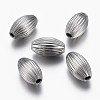 304 Stainless Steel Corrugated Beads STAS-P218-27-8mm-1