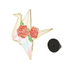 Light Gold Alloy Enamel Brooch JEWB-K018-39A-G-3