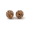 Polymer Clay Rhinestone Beads RB-H284-6MM-Half-246-2