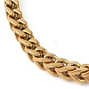 304 Stainless Steel Wheat Chain Bracelets BJEW-H508-06G-01-3