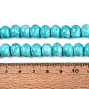 Opaque Baking Paint Glass Beads Strands GLAA-Q110-03A-08-4