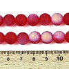 Frosted Transparent Glass Beads Strands LS-GLAA-T032-T10mm-MBB09-4