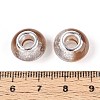 Transparent Resin Rondelle European Beads RESI-N044-02I-3