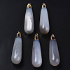 Natural Agate Big Pendants G-Q998-023B-1