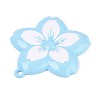 Spray Painted Alloy Big Pendants PALLOY-T092-81C-2