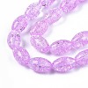 Transparent Crackle Glass Beads Strands GLAA-S192-B-010D-3