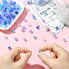 5 Colors Transparent Acrylic Beads MACR-PA0001-03B-01-4