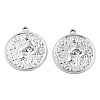 Non-Tarnish 201 Stainless Steel Pendants X-STAS-N098-143P-3