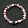 Natural Zebra Jade Round Beaded Stretch Btacelets for Women Men YG5399-1