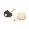 Alloy Enamel Pendant Rhinestone Settings ENAM-F154-01KCG-2