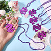 Plastic Dollar Sign Big Pendant Ball Chain Necklaces NJEW-WH0021-81A-3