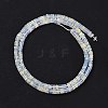 Electroplate Glass Beads Strands GLAA-B023-01A-15-2