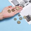 Metal Alloy Steampunk Gear Charms Connectors Cog Pendants TIBEP-X0021-01AB-FF-6