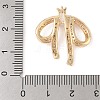 Brass Micro Pave Clear Cubic Zirconia Pendants KK-N256-18G-3