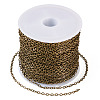 Brass Coated Iron Flat Cable Chains CH-TAC0007-02AB-11