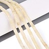 Natural White African Opal Beads Strands G-T141-85B-01-1