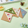 4Pcs 4 Style Felt Embroidery Bookmarks FIND-HY0003-46L-4