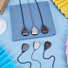 3 Sets 3 Colors Alloy Ceiling Fan Pull Chain Extenders FIND-CP0001-76-4