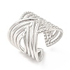 Non-Tarnish 201 Stainless Steel Open Cuff Ring RJEW-E063-48P-1