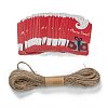 Rectangle Christmas Theme Kraft Paper Cord Display Cards CDIS-K003-02D-1