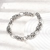 201 Stainless Steel Link Chain Bracelets for Men STAS-T077-08P-1