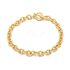 Twist Brass Cable Chain Bracelets for Women BJEW-G703-05G-1